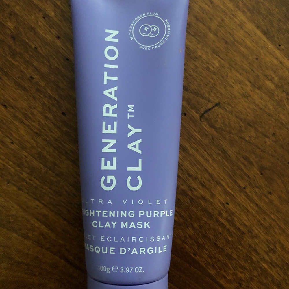 A brightening purple clay mask . Brand new.